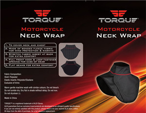 Motorcycle neck wrap