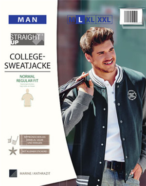 Men’s college sweatjacket