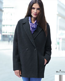 LADIES COAT,WOOLEN OPTIC