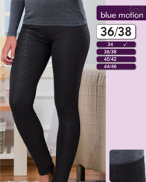 Ladies leggings with structure